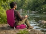 Floor Chair | ফ্লোর চেয়ার | Meditation Chair | Fishing Chair | Portable Folding Chair - Image 2